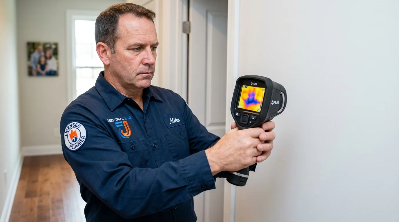 Thermal imaging leak detection by Johns Plumbing LLC in Friendship